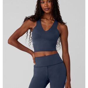 Alo airbrush real bra tank NAVY